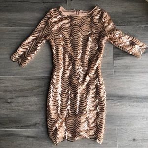 Rose gold sequence dress🍎SALE🍎